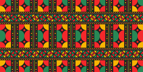 Obraz na płótnie Canvas black history month background. African American History or Black History Month. Juneteenth Independence Day Background. Freedom or Emancipation day. Neo Geometric pattern concept.