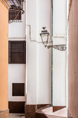 Typical lampposts of the Andalusian streets