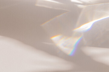 Sunlight background, abstract photo with light and shadow, glare and shine on paper texture,...