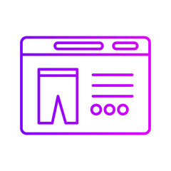 online shop gradient icon