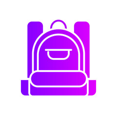 backpack gradient icon