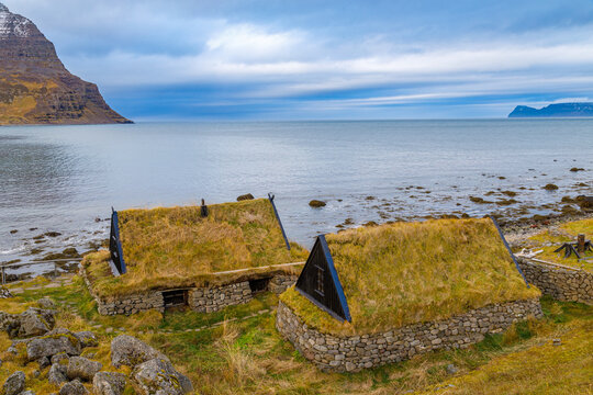 Osvor Maritime Museum at Isafjardardjup fjord, North Iceland