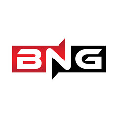 BNG Monogram Initial Letters Logo Design