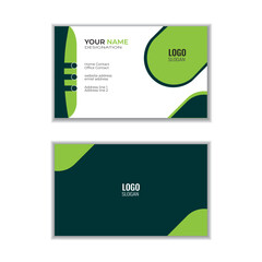 Modern presentation Double sided business card template,  Creative and Clean, Simple Design, Vector design, Visiting card.