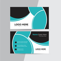 mordern business card design. modern theme, double sided business card design