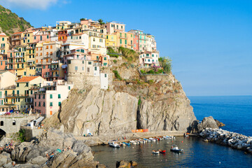 Fototapeta na wymiar Manarola picturesque town of Cinque Terre, Italy