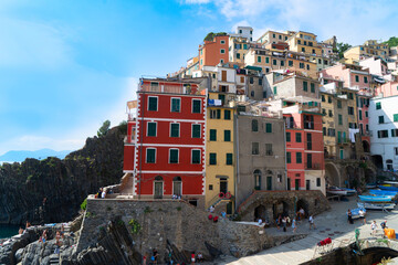 Riomaggiore picturesque town of Cinque Terre, Italy