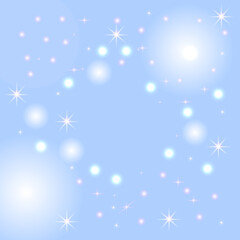 Fototapeta na wymiar On a blue background, samples of stars.