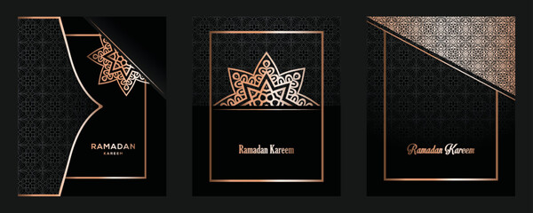 Fototapeta na wymiar Ramadan kareem Islamic golden luxurious background design. banner, invitation, poster, card for the celebration of Muslim community festival.