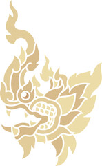 naga animal head gradient illustration