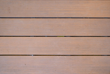 Fototapeta premium Natural wood slats wall or lath line arrange. Flooring pattern surface texture. Close-up of interior architecture material for design decoration background.
