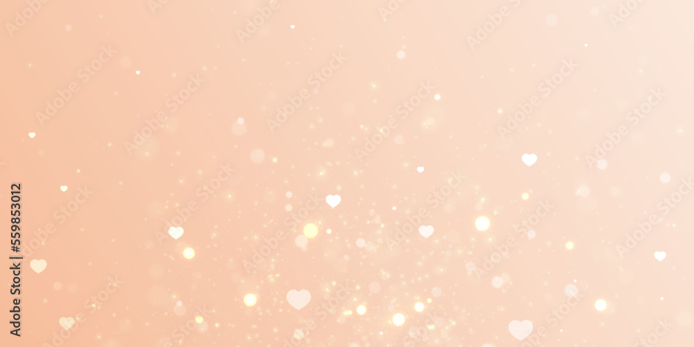 Poster elegant valentine's day background with light effects and gradient. for web design and illustrations