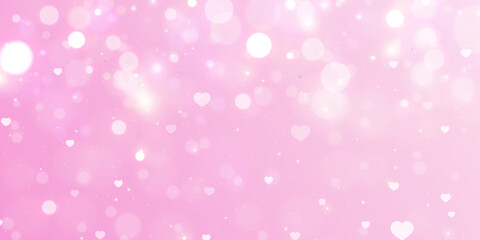 Fototapeta na wymiar Elegant Valentine's Day background with light effects and gradient. For web design and illustrations.