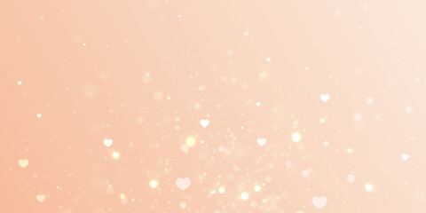 Elegant Valentine's Day background with light effects and gradient. For web design and illustrations.