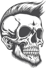 skull mohawk