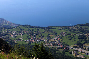 Leman lake, in haute savoie, France