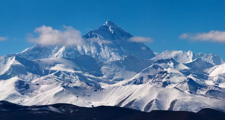 Glasschilderij Mount Everest Mount Everest