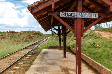 Train station of Guachinango, Valley de los Ingenios, Cuba, Caribbean