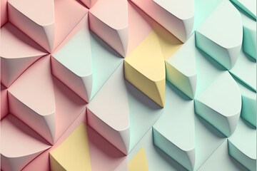 Fototapeta premium Pastel colors Backgrounds - Created with Generative AI technology