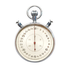 Old stopwatch in PNG isolated on transparent background