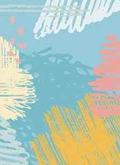 Universal background. Wide scope including business, social issues. Positive pastel colors. Urban concept. Modern life concept