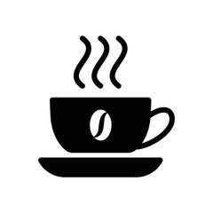A cup of coffee icon vector design template