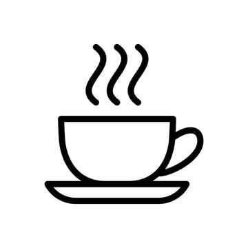 A cup of coffee icon vector design template