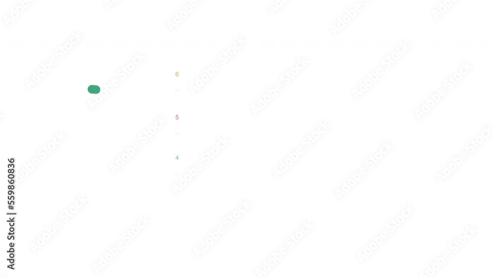 Poster loading bars and round charts showing percentages. 4k animation of colourful infographics