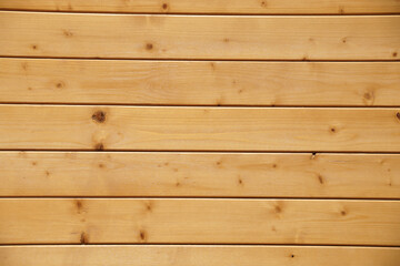 Varnished Wooden facing surface from boards