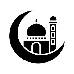 symbol, mosque, design, icon, islamic, muslim, religion, illustration, vector, sign, religious, islam, ramadan, holy, outline, graphic, traditional, line, prayer, flat, culture, arabic, isolated, conc