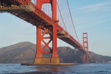 Tableaux ronds sur plexiglas Pont du Golden Gate Golden Gate Bridge