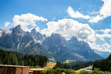 Mountain view from Malga Ces, San Martino di Castrozza, Trentino Alto Adige - Italy