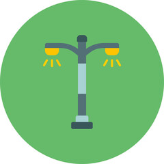 Smart Lighting Multicolor Circle Flat Icon