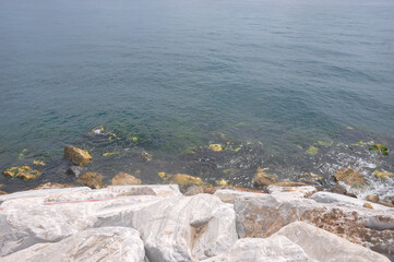 rocks and sea