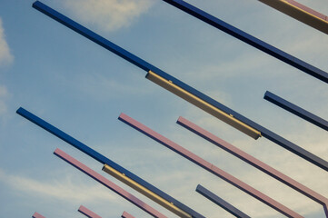 red and blue sky
