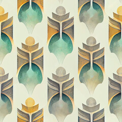 Fototapeta premium Seamless retro Art Deco Pattern.