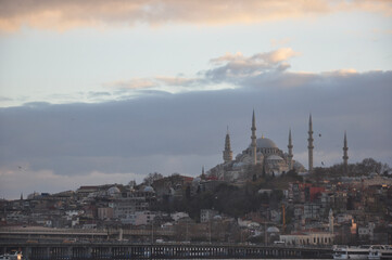 Fototapeta na wymiar blue mosque city