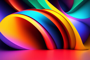 abstract colorful flow poster designs template, dynamic color flow