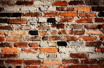 Background wall made of brick