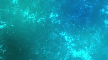 Fototapeta na wymiar Blue sea with bubbles motion design. Turquoise sea or ocean. Brilliant turquoise shimmer motion graphics. Colorful particles of colors slow motion