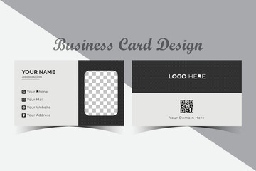 Unique and elegant business card template. pattern background professional business card design. Luxury visiting card template.
