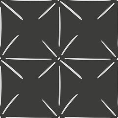 Hand drawn seamless pattern with  lines