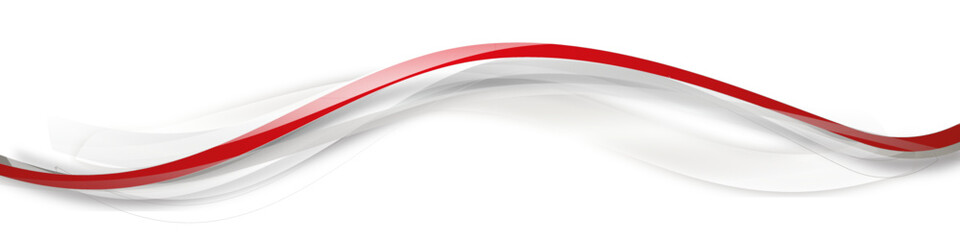 Welle Rot Red Wellen Band Banner