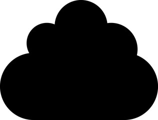 Set of Cloud Icons in trendy flat style isolated on blue background. Cloud symbol for web site design, logo, app. Vector illustration.