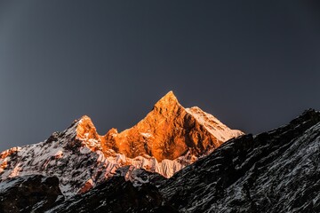 Mountains in Nepal - obrazy, fototapety, plakaty