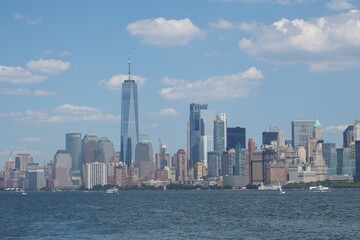 Fototapeta na wymiar Manhattan Viewpoint - Statue of Liberty Island