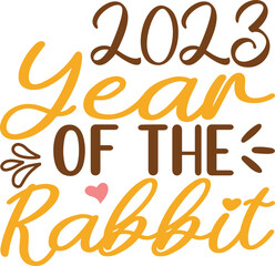 2023 year of the rabbit SVG