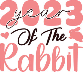 2023 year of the rabbit SVG