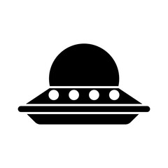 Ufo icon vector. Flying saucer illustration sign. Alien symbol or logo.