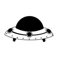 Ufo icon vector. Flying saucer illustration sign. Alien symbol or logo.